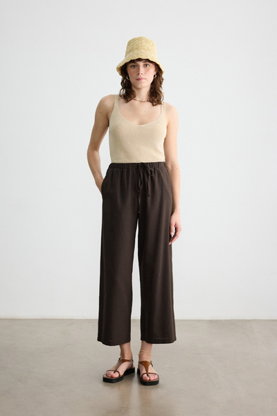 BE BLUE PANTALONI DE BUMBAC DE CIocolata