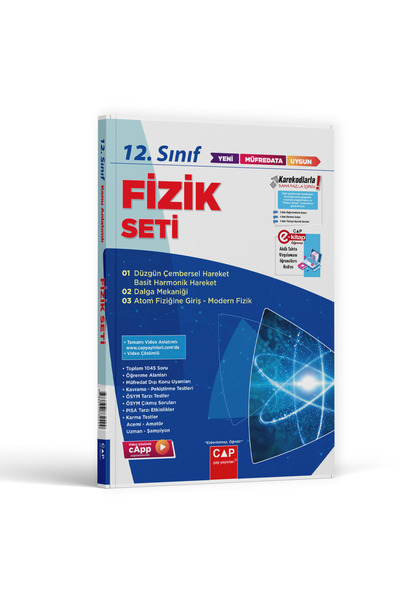Çap Yayınları Çap Plus 12. Sınıf Anadolu Lisesi Fizik Fasikül Konu Anlatımlı ...