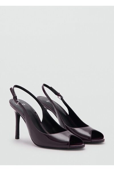 MANGO Woman Ucu açık rugan topuklu ayakkabı