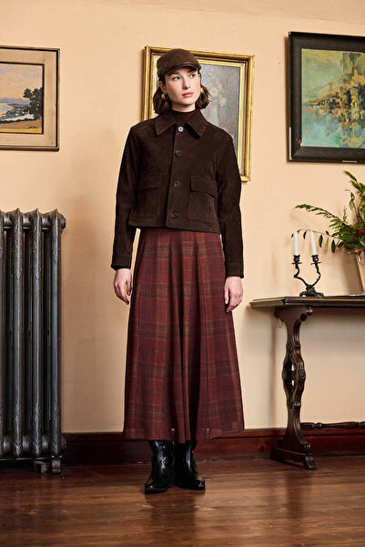 BE BLUE EKOSE ŞİFON ETEK