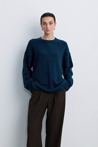 BE BLUE ПЕТРОЛЬ ШВИ ДЕТАЛЬНІ ТРИКОТАЖНІ СВЕТРИ