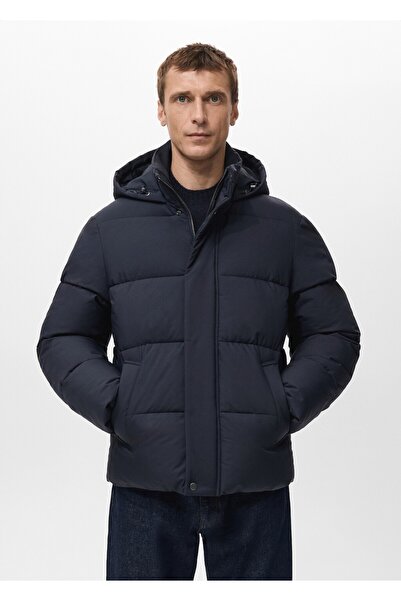 MANGO Man Su itici kapitone kısa anorak