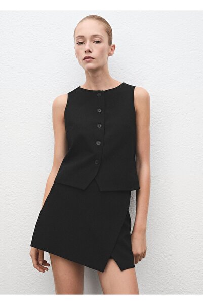 MANGO Woman Düğmeli takım yelek