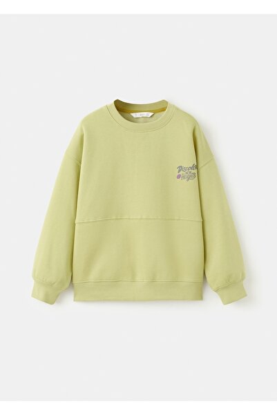 MANGO Kids Desenli pamuklu sweatshirt