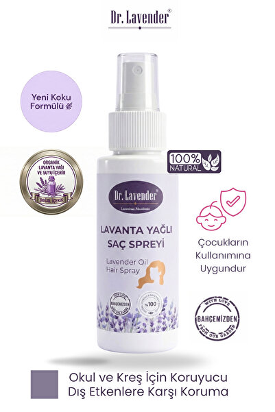 Dr.Lavender Lavanta Yağlı Okul Öncesi Saç Spreyi & Doğal Koruma Sprey 100 ml