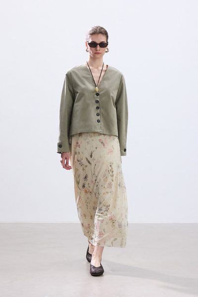 BE BLUE Відкрита бавовняна куртка з ґудзиками