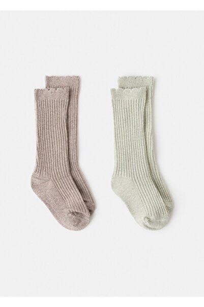 MANGO Baby 2'li çorap