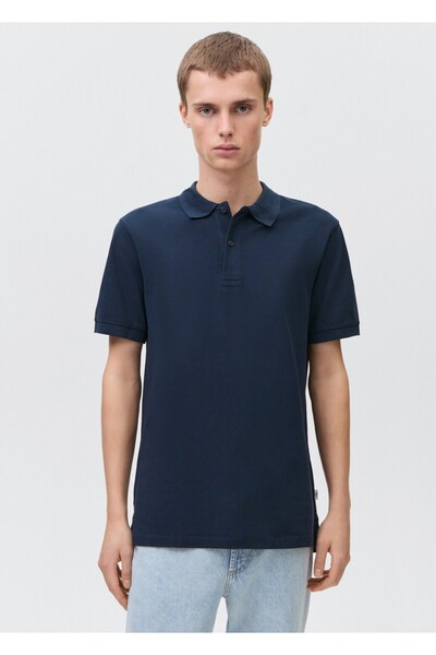 Mango Teen Pamuklu pike polo gömlek