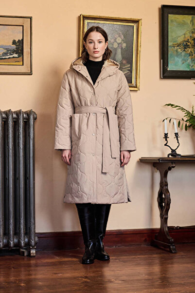 BE BLUE KUM UZUN KAPİTONE MONT