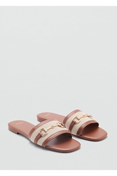 MANGO Woman Tokalı bantlı sandalet