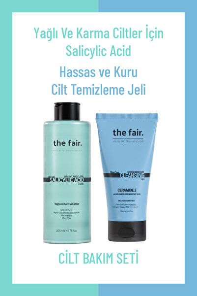 the fair. the fair. Yağlı Akneye Yatkın Cilt Salisilik Asit Tonik 200 ml ve H...
