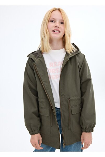 MANGO Kids Safari tarz cepli trençkot