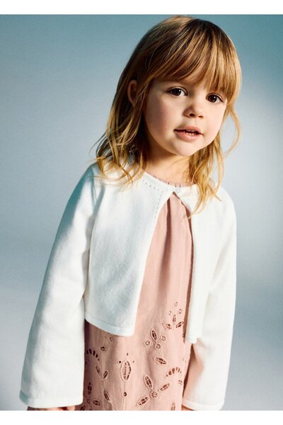 MANGO Baby İşleme detaylı triko hırka