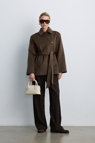 BE BLUE Brown Medium Size Overcoat