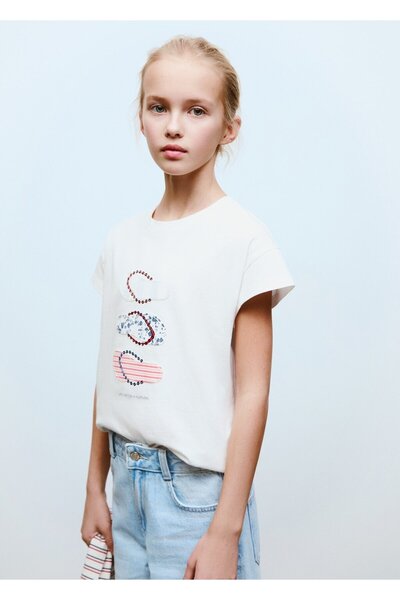 MANGO Kids Tricou cu model brodat