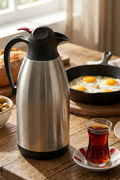 Frapan Ckr 1.2 Liter Stainless Steel Thermos Double Layer Tea Coffee Thermos