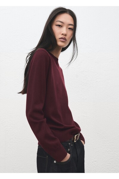 MANGO Woman Yuvarlak yaka triko kazak