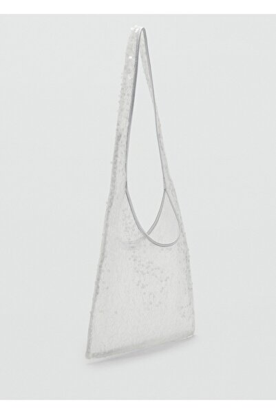 MANGO Woman Payetli omuz çantası