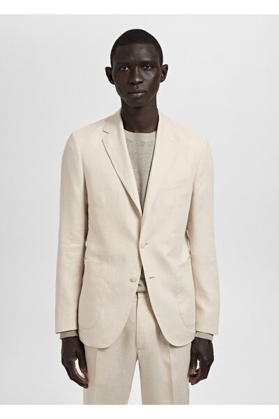 MANGO Man %100 keten slim fit Salerno blazer ceket