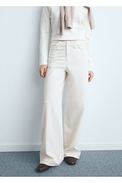 MANGO Woman Wide leg düşük belli jean pantolon