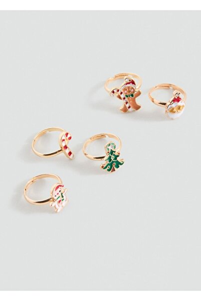 MANGO Kids 5'li yılbaşı yüzük seti