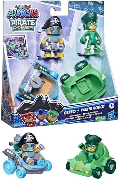 PJ Masks Pj Maskeliler 2li Figür Ve Araç Gekko Pirate Oyuncak Orijinal Lisans...