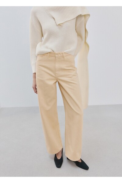 MANGO Woman Orta belli balon jean pantolon