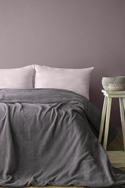 BED LİNE Vıncent Battaniye 200*220 Gri