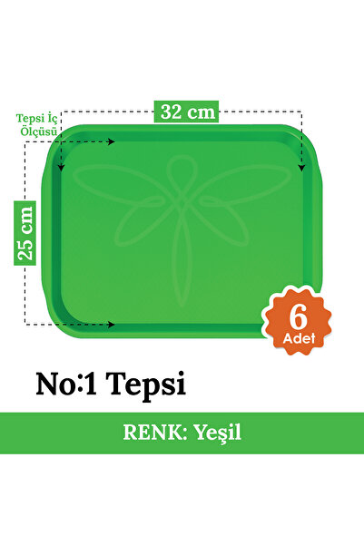 Hesna Natural No1 Fast Food Tray - Service Tray - Presentation Tray 27*36