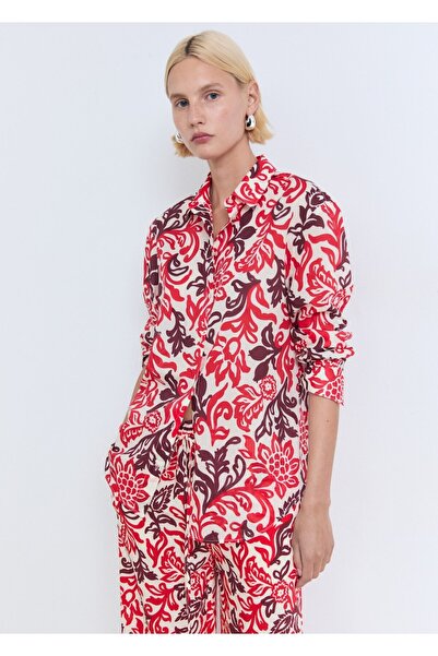 MANGO Woman Geblümte Hose