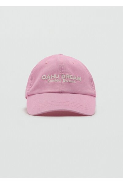 MANGO Kids İşlemeli vizör şapka