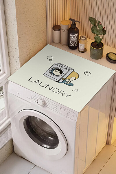 Homefesto Non-Slip Based Washing Machine Cover Modern Useful Washable Mat