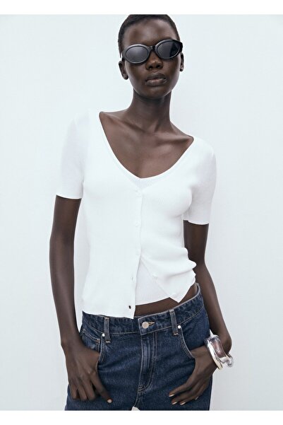 MANGO Woman Karma fitilli örgü kazak