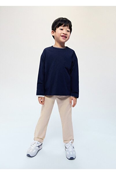 MANGO Baby Pamuklu chino pantolon