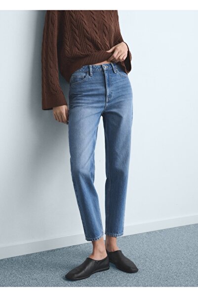 MANGO Woman Mom2000 yüksek belli mom jean pantolon