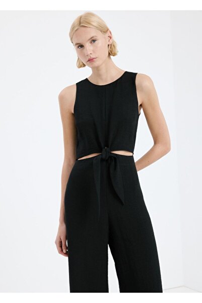 MANGO Woman Düğüm detaylı cut out tulum