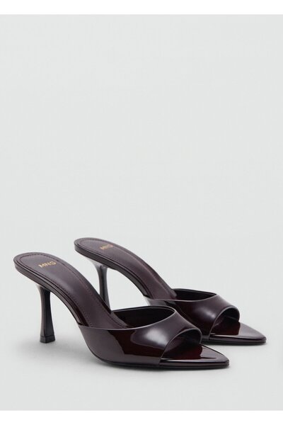 MANGO Woman Rugan topuklu sandalet