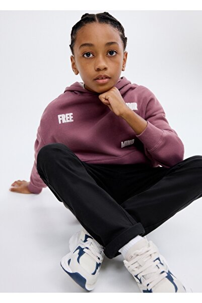 MANGO Kids Pamuklu kargo pantolon