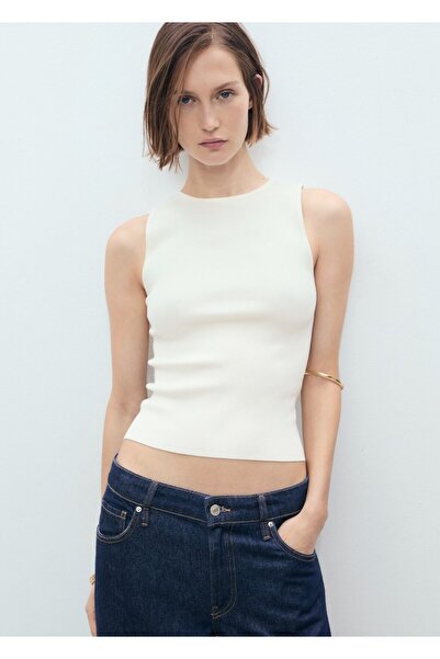 MANGO Woman İnce örgü bluz