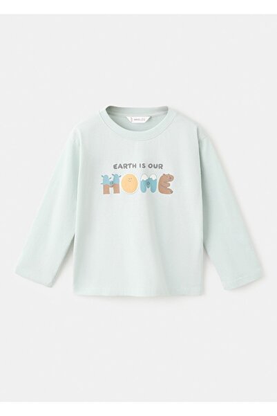 MANGO Baby Tricou din bumbac cu model barca