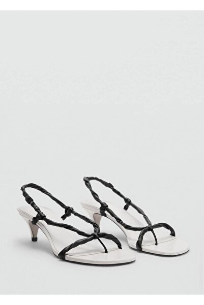 MANGO Woman Büzgü bantlı sandalet