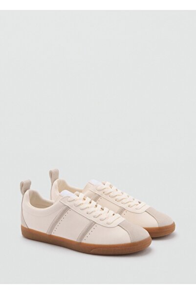 MANGO Woman Kontrast parçalı spor ayakkabı