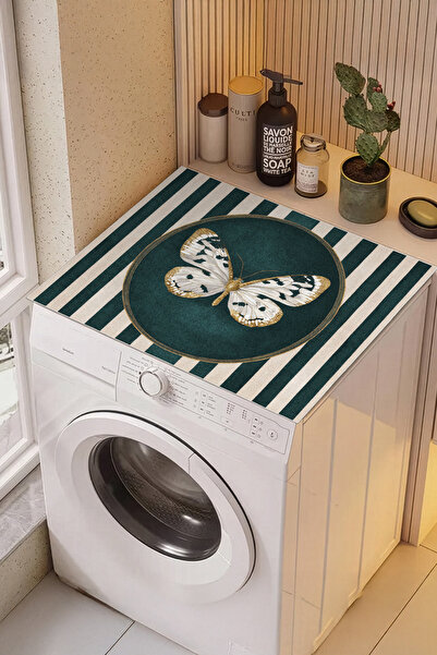 Homefesto Non-Slip Based Washing Machine Cover Modern Useful Washable Mat