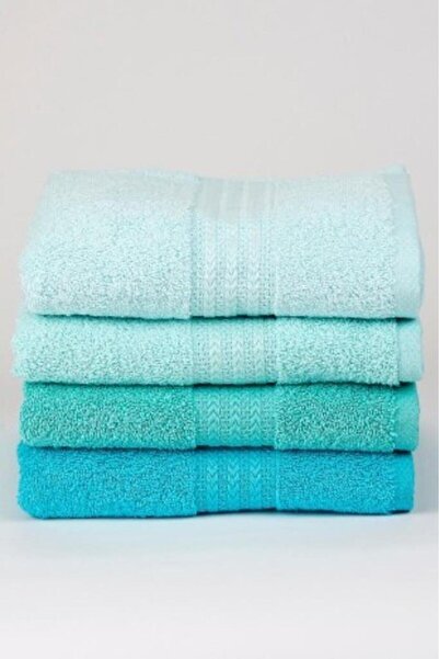 Hobby Rainbow 4-Piece 50x90 Towel Set Water Green