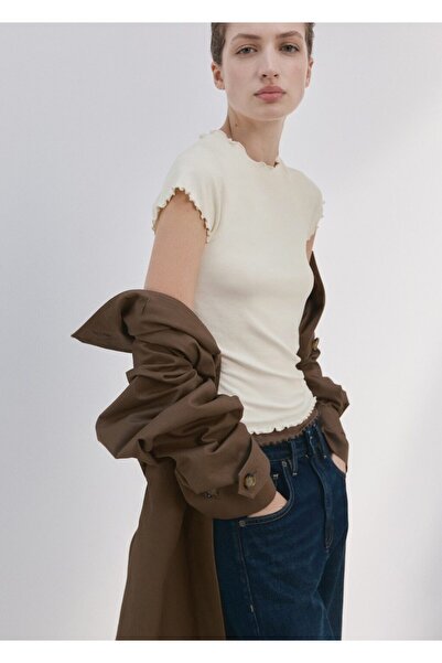 MANGO Woman Kontrast tişört