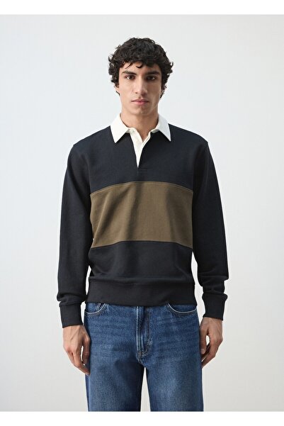 MANGO Man %100 pamuklu polo tişört