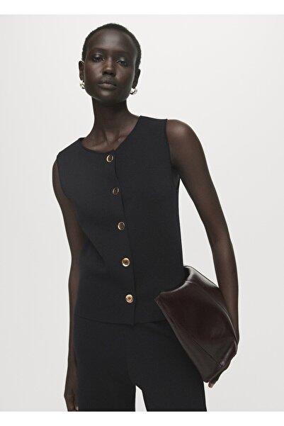 MANGO Woman İnce örgülü yelek