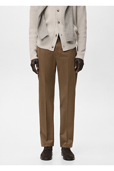 MANGO Man Regular kesim pamuklu pantolon