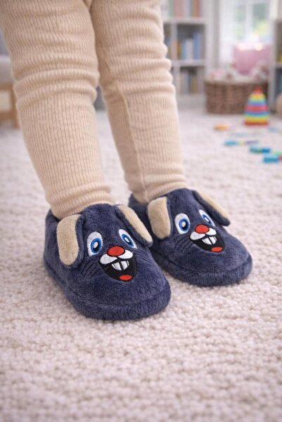 Büşra Sultan Ayakkabı & Çanta Unisex Çocuk Gri Tavşan Hayvan Figürlü Çocuk Pa...