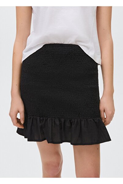 Mango Teen Kalın Pilili Etek